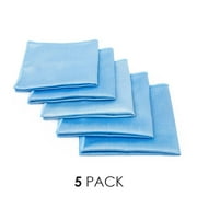 The Rag Company 51624-DIAMOND-GLASS-BLU 16x24 Detailing Glass Towel BLUE 5 PACK