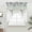 MediumSeaGreen, variant on Eucalyptus Leaves Swag Curtains for Kitchen/Bedroom/Living Room, Sage Green Summer Botanical Weeping Scalloped Curtains 63 Inch Long, Window Swag Topper Curtains Valances 2 Panels Set 36"x63"