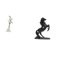 thumbnail image 1 of Escultura Artística Moderna De Niña Bailarina Y Caballo, Adorno Creativo De Escritorio Para Dormitorio, Chimenea, Oficina, Entrada, Decoración Paisajística., 1 of 8