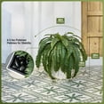 thumbnail image 5 of HZshop 48" Boston Ferns Artificial Outdoor Plants - 33 Fronds UV Resistant Faux Greenery with Taper Planter- Realistic Fake Bushes Front Porch Decor for Garden, Patio, Indoors - Set of 1, VN153, 5 of 9