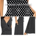 thumbnail image 5 of Asklazy Women Sleeveless Deep V Neck Loose Plain Long Maxi Casual Dress,Mother's Day,M,F Black Polka Dot, 5 of 12