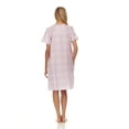 thumbnail image 4 of Lati Fashion Women Short Sleeve Nightgown Snaps Front, Regular and Plus Size, 4 of 4