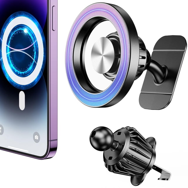 Soporte para teléfono de coche Kaistyle Magsafe con ventilación, rotación de 360°