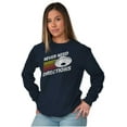 thumbnail image 4 of Funny Cool UFOs Space Alien Believers Plus Size Long Sleeve Graphic Tee Shirt Brisco Brands 3X, 4 of 5