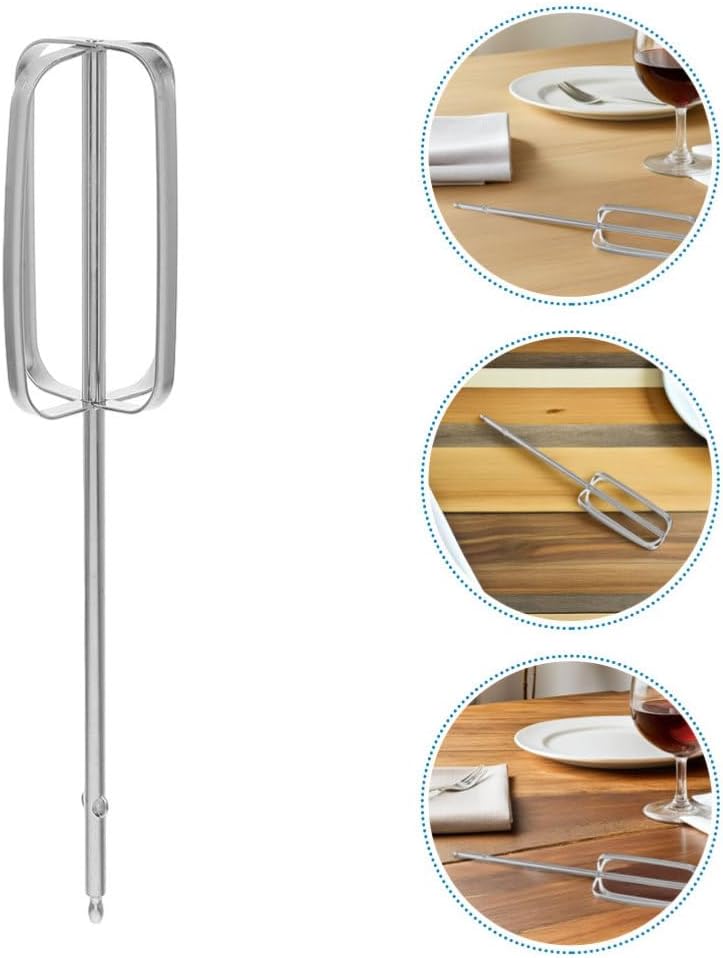 ABCISI Hand Mixer Beaters Attachments, 4pcs Stainless Steel Mixer Beaters Whisk, Fit Various Electric Drills, Universal Replacement Parts for Kitchen Dough Egg Baking