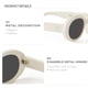 thumbnail image 5 of Lentes de Sol Mosanana Ovalados Retro Modernos Blancos para Mujer MS52371, 5 of 6