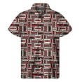 thumbnail image 5 of Camisa con estampado 3D de cinta de música retro 2024, camisas hawaianas de verano para hombre, blusas Y2k con solapa de calle, blusa Aloha con botones y mangas cortas, 5 of 5