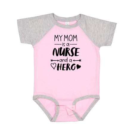 

Inktastic My Mom is a Nurse and a Hero Gift Baby Boy or Baby Girl Bodysuit