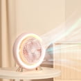 thumbnail image 6 of Led Desk Fan Silent Operation Five Speed Adjustable Built in Lighting for Home Office and Personal Cooling Topliu, 6 of 8