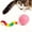 Pink, variant on Automatic Moving Pet Toy Ball, Interactive Self Rolling Cat Dog Toy with Rainbow Worm Tail, USB Rechargeable Durable Anti-Bite Self Play Toy for Kitten Puppy Indoor Entertainment