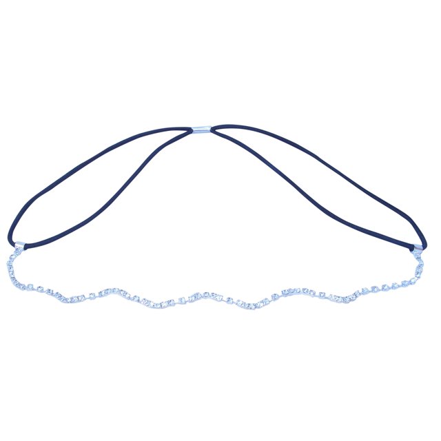 DiseñadoDazzle Rhinestone Sparkle Shiny Bling Elástico Diadema para el cabello Mujeres Adolescentes Niñas