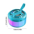 thumbnail image 3 of WIZUTIZ Mecha Mini Bluetooth 5.3 Speaker Portable Wireless Bass Speaker RGB Ambient Lights 900mAh Battery Compact Cube For Desktop Gaming Room Home Party Outdoor Travel, 3 of 5