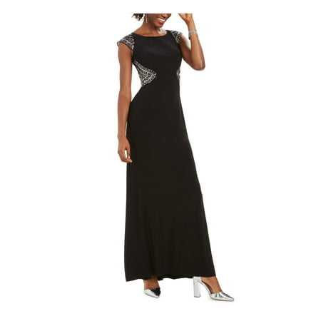 UPC 689886410761 product image for Vince Camuto Womens Beaded Embellished Evening Dress Black 8 | upcitemdb.com