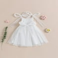 thumbnail image 4 of EIMELI Robe Sans Manches pour Filles, Bretelles à Nouer, Robe Cami en Tulle Superposé, Vêtements d'Été Décontractés, Robe de Princesse, 4 of 8