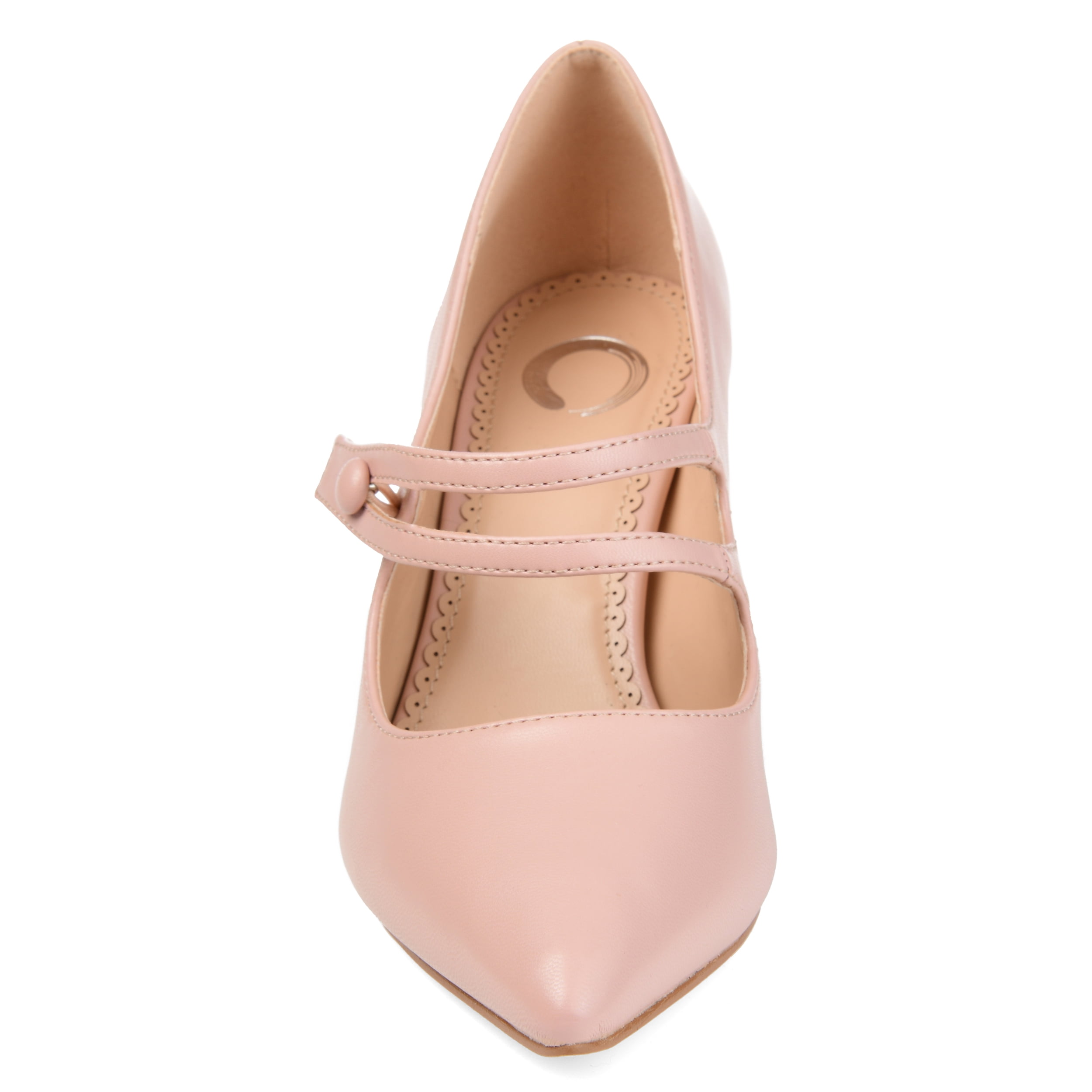 Journee Womens Sidney Pointed Toe Mid Heel Pumps
