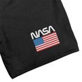 thumbnail image 2 of Nasa American Flag Worm Logo Mens Sweat Shorts, 2 of 5