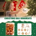 thumbnail image 2 of PENGXIANG 30 Pack Christmas Glitter Balls Shatterproof Hanging Ornaments for  Tree, 2 of 7