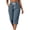 Navy, variant on LIaqionyy Capri Pants for Women Corduroy High Waisted Wide Leg Cropped Pant Casual Loose Trouser with Pockets