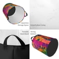 thumbnail image 2 of Balery Colorful Parrot Jungle Dream A Cesta de ropa redonda con asas, impermeable, independiente, para ropa, juguetes, dormitorio y familia-Medium, 2 of 6