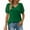 Green, variant on Short Sleeve Ladies Tops Blue Full Sleeves V-Neck Solid T-Shirts Plus Size Ladies Shirts