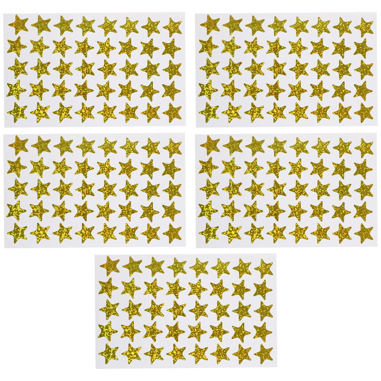  STOBOK 120 Sheets Pentagram Sticker Encourage Stickers Glitter  Stickers Gold Stars Stickers Motivation Stickers Kids Gold Applique  Inspirational Stickers Craft Paper Printing Child Label : Office Products