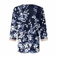 thumbnail image 5 of Sokhug Womens Summer Tops 2026 Dressy Casual Lace V Neck 3/4 Sleeve Shirts Trendy Printed Crochet Blouses Cute Boho Outfits, 5 of 5