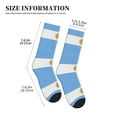 thumbnail image 3 of Mens Crew Socks Womens Flag Of Argentina Workout Training Athletic Socks, 3 of 7