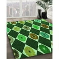 thumbnail image 2 of Ahgly Company Indoor Round Patterned Dark Forest Green Area Rugs, 7' Round, 2 of 6