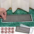 thumbnail image 5 of Gustave 4Pcs Floor Register Vent Cover 4"x10" Magnetic Air Vent Dustproof Bug Screen Mesh Covers for Home Ceiling Wall Floor Air Vent Filters, Black, 5 of 7