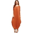 thumbnail image 3 of Robe Maxi Harem à Manches Courtes pour Femmes, 3 of 5