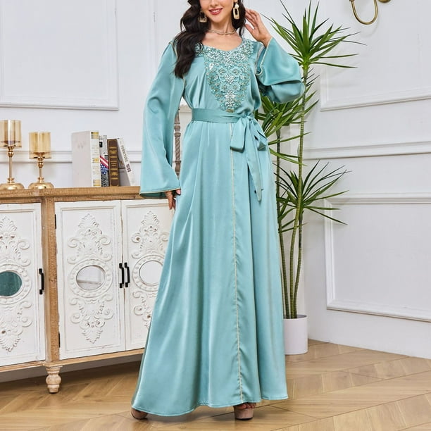 arabic style maxi dresses Dubai Velvet Elegant Dress Muslim Arabic Dress Pakistani Modest Maxi Dress Turkey Long Sleeve Maxi Dress Muslim Maxi Dress African Elegant Maxi Dress