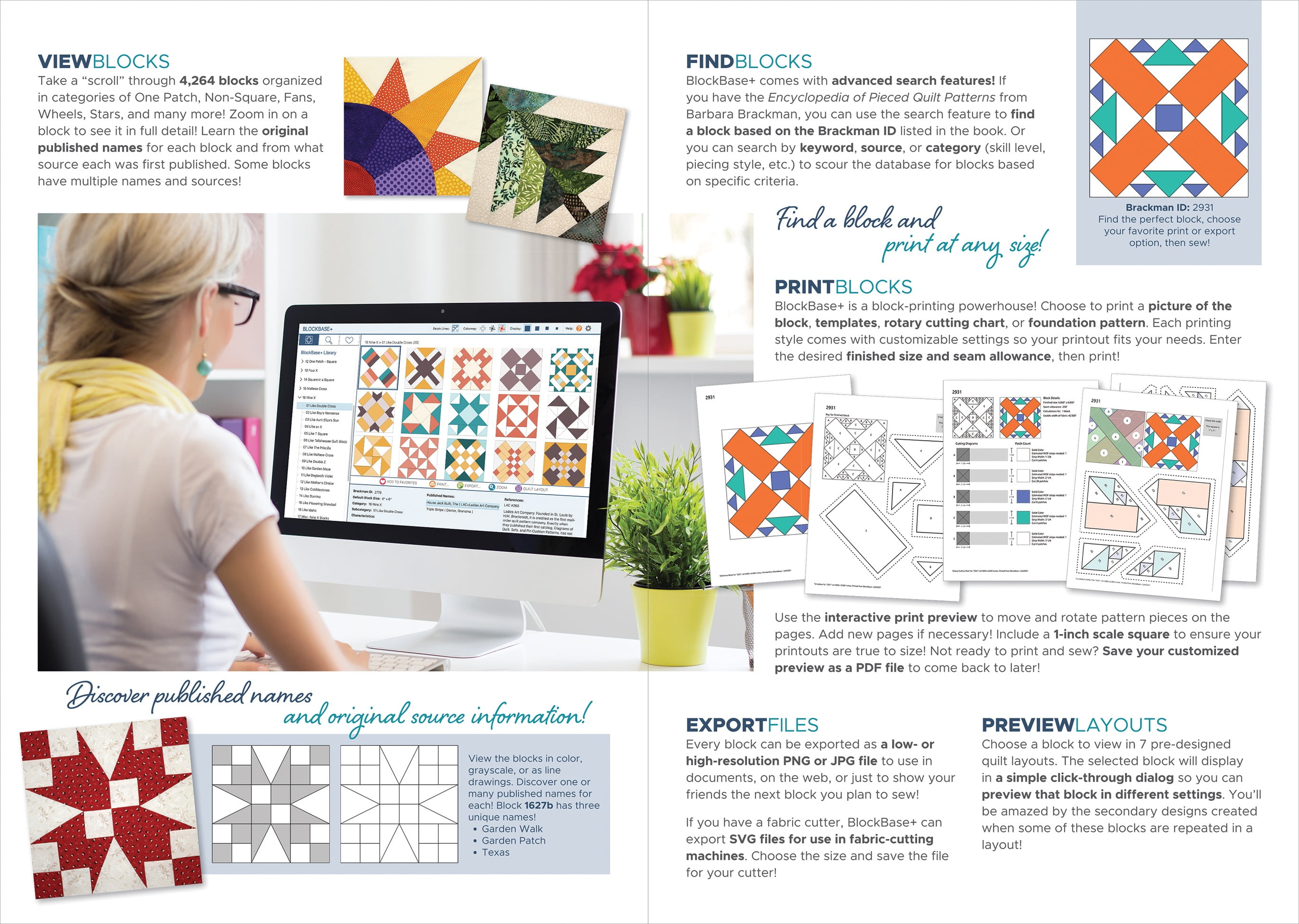 Electric Quilt Blockbase+ Software-For Mac And Windows