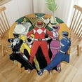 thumbnail image 3 of Power Rangers Round Tablecloth Print Decorative Table Cover Washable Table Cloths for Dining Party Picnic 60x60in, 3 of 8