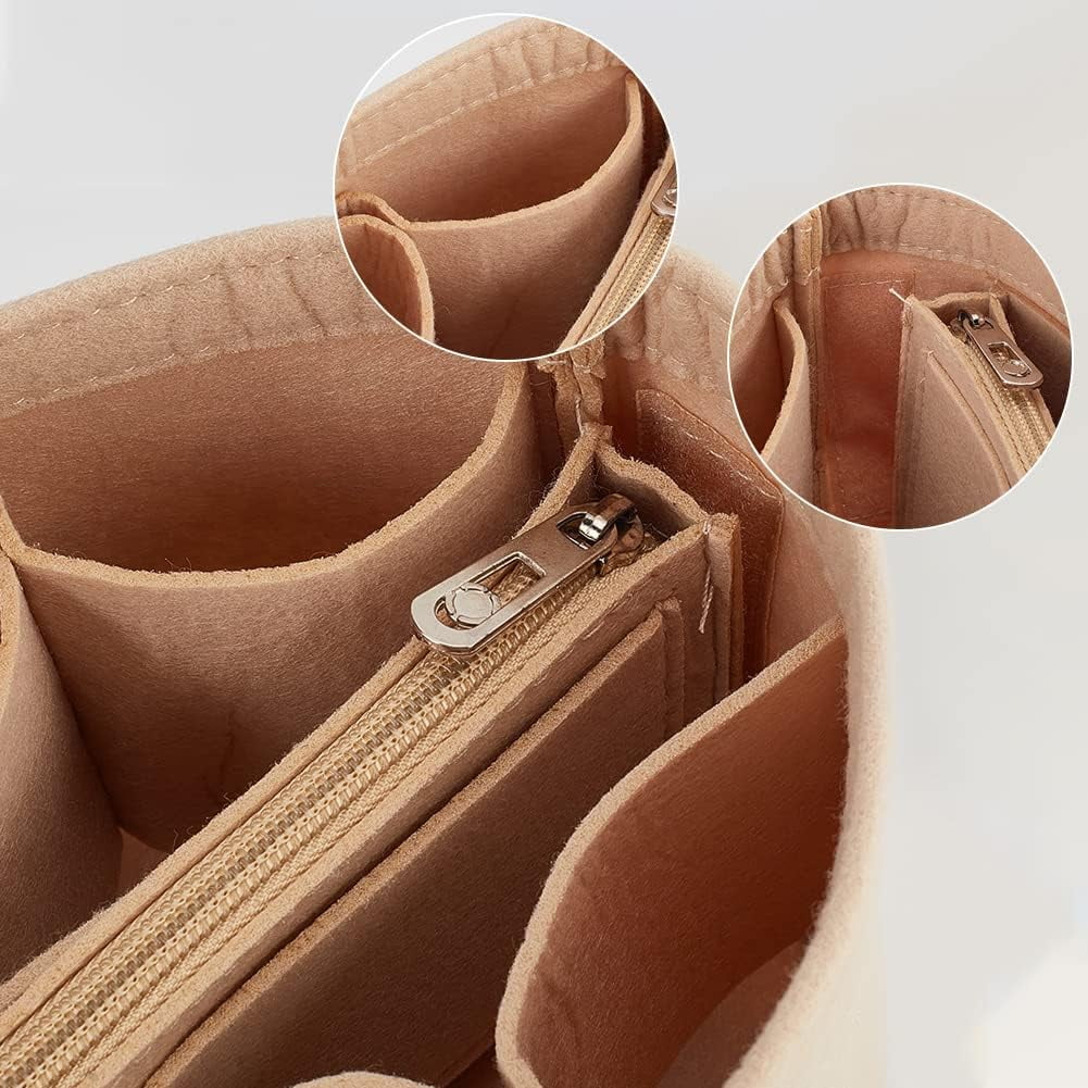Felt Purse Organizer Insert Handbag Insert Liner for LV Cannes Round Bucket Bag