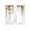 Brown, variant on Orange Eucalyptus Leaves Sheer Curtains 96 Inch Length 2 Panels Set, Weeping Spring Botanical Summer Voile Window Treatment Semi Sheer Long Curtains Drapes for Bedroom/Living Room/Kitchen 52"x96"x2