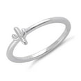 thumbnail image 3 of Stackable Band 925 Sterling Silver Platinum Plated Women Valentines Day Gifts Ring Jewelry, 3 of 4