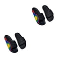 thumbnail image 4 of Qarigey 1 par de chanclas para hombre y mujer, zapatillas para caminar en la playa de estilo informal portátil, sandalias de tacón plano para Negro Tamaño 37-38 2piezas, 4 of 6