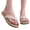 Beige, variant on Straw Flip Flops Toe Post Sandals Summer Beach Non-Slip Slippers Open Toe Bohemian Flip Flops for Women