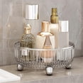 thumbnail image 2 of 360-Degree Rotating Makeup Organizer for Dresser, Cosmetic Storage with Compartments for Perfumes,White,B, 2 of 5
