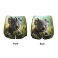 thumbnail image 5 of Lsque Daisy Koala Printed Women's Running Shorts with Liner Pockets,Elastic Quick Dry Workout Athletic Gym Yoga Shorts,Womens High Waist Shorts-Large, 5 of 9