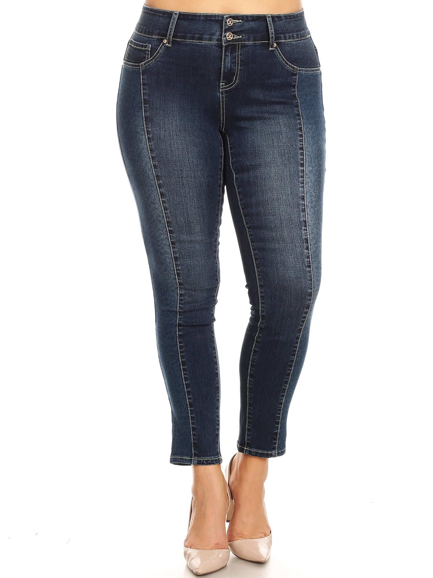 walmart plus size white jeans