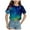 Tshirts-Dark Blue, variant on kpoplk Girls Short Sleeve Tops Kids Fashion Athletic Crew Neck Cropped T Shirts Casual Basic Tees(Hot Pink,4-5 Y)