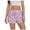 Pink, variant on Jane Wardrobe Women’s Casual Summer Gingham Print Shorts, Elastic Waist Button Front Boxer Style Shorts, Navy/Pink, S/M/L/XL