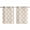 Beige, variant on Black Morocco Kitchen Curtains Small Short 39 Inch Length, Boho Vintage Quatrefoil Geometric Plaid Grommet Top Bedroom Living Room Curtains, Light Filtering Cafe Curtain Drapes 2 Panels Set 55''x39''