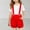 Red, variant on Girls Boys Bi𝖻 Shortalls Overalls Teen Adjustable Strap Sleeveless Jumpsuits Baggy Straight Wide Leg Shorts Overall With Pockets Toddler Girl Summer Shortalls 2-15 Years