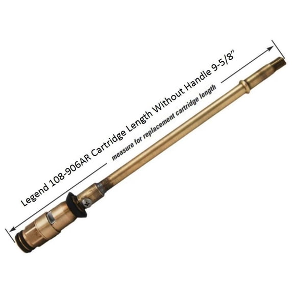Legend 108-906AR Cartridge and Stem Assembly for 6" T-550 Wall Hydrants (OAL 9-5/8")