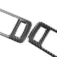 thumbnail image 3 of Adhesivo Decorativo De Fibra De Carbono Etiqueta engomada del coche a prueba de herrumbre etiqueta engomada del estilo del coche para Ford Mustang 05-13 (manija de la puerta), 3 of 6