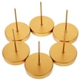 thumbnail image 3 of ColoMX Soporte de fijación para velas, plato de vela de pilar de Metal, portavelas de corona, 6 uds., 3 of 7