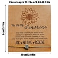 thumbnail image 3 of SUSHANG Alloy Sunflower Braided Bracelet Fashion Classic Personality Card Bracelet Alloy Sunflower Wax Thread Woven Bracelet Jewelry for Women, 3 of 7