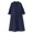 Navy, variant on HBBIKVI Blouson Sleeve Midi Dress for Women Casual Long Sleeve V-Neck Shift Dress with Exterior Pockets and Loose Fit for Everyday Casual Style